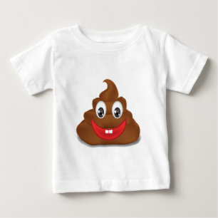 T-shirt Pour Bébé poo emojis