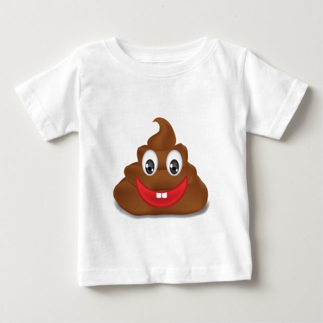 T-shirt Pour Bébé poo emojis (Devant)