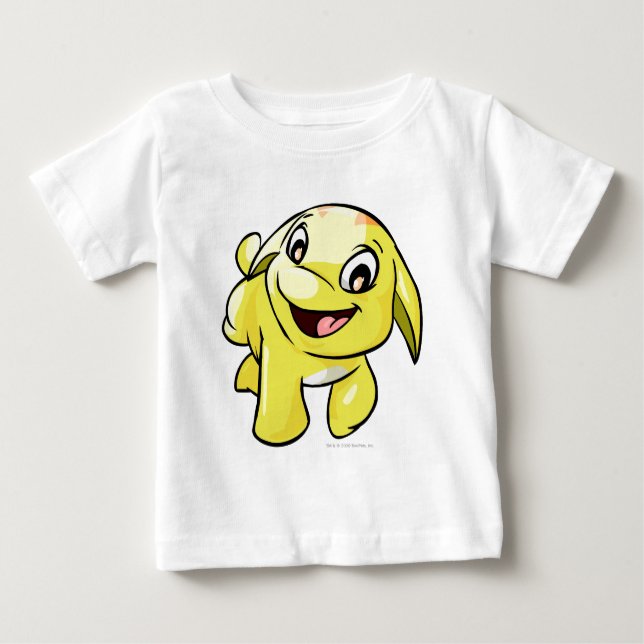 T-shirt Pour Bébé Poogle jaune (Devant)
