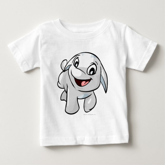 T-shirt Pour Bébé Poogle White (Devant)