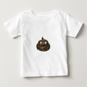 T-shirt Pour Bébé Poop de dessin en colère