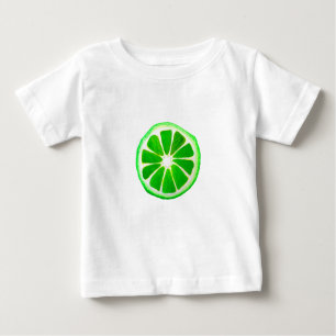T-shirt Pour Bébé Pop art agrumes citron vert fruit original aquarel
