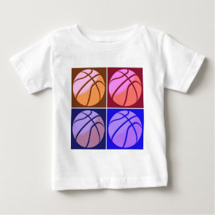 T-shirt Pour Bébé Pop Art Basket