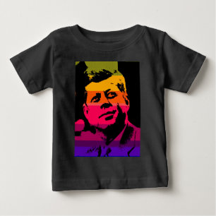T-shirt Pour Bébé Pop Art Jack JFK John F. Kennedy