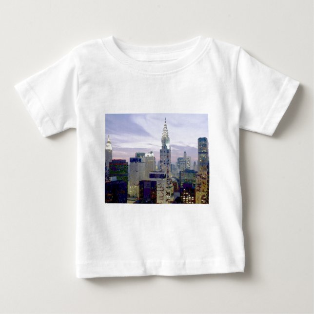 T-shirt Pour Bébé Pop Art Oil Paint Effet New York (Devant)