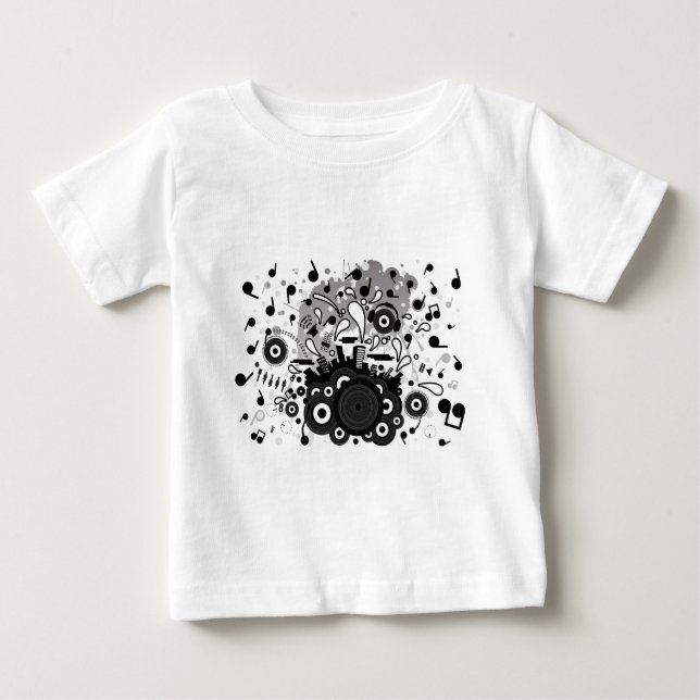 T-SHIRT POUR BÉBÉ POP_MUSIQUE (Devant)