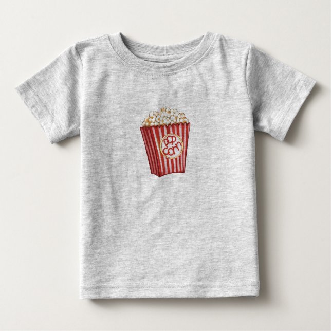 T-shirt Pour Bébé Popcorn ! (Devant)
