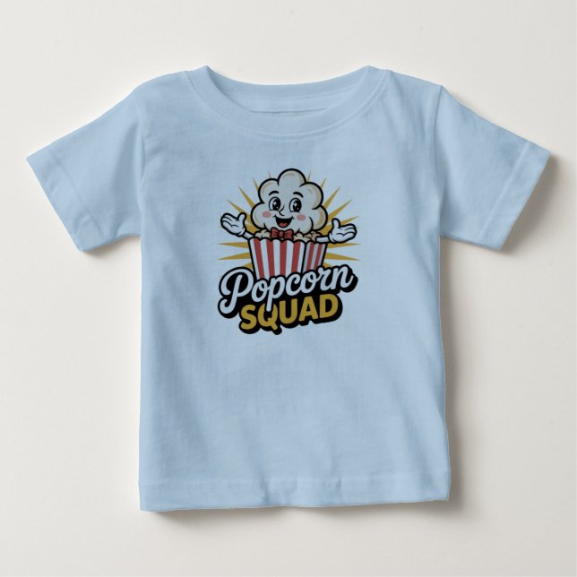 T-shirt Pour Bébé Popcorn Squad (Devant)