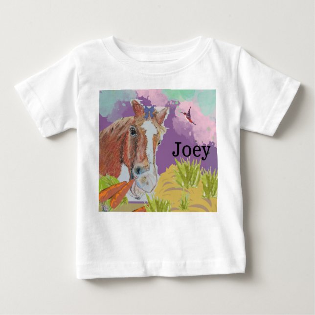 T-shirt Pour Bébé Poppy sourit (Devant)