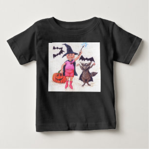 T-shirt Pour Bébé Porc et raton laveur Halloween