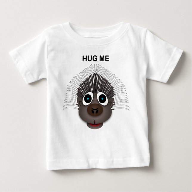 T-shirt Pour Bébé Porcupine - T-shirt Bébé Jersey fin (Devant)
