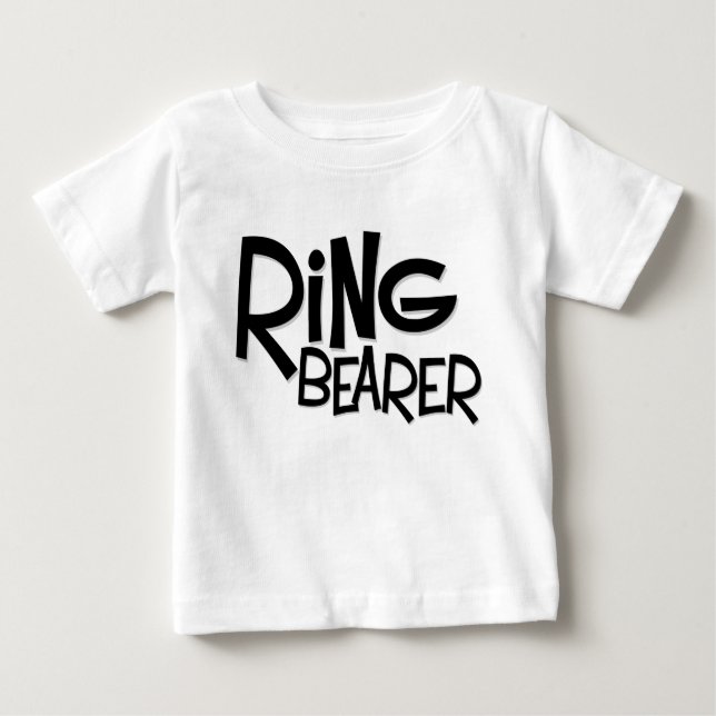 T-shirt Pour Bébé Porte-anneau Hipster (Devant)