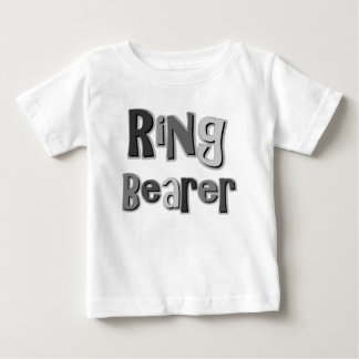 T-shirt Pour Bébé Porteur de bague gris