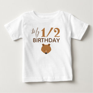 T-shirt Pour Bébé Portez mon demi-anniversaire