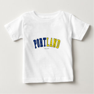 T-shirt Pour Bébé Portland dans des couleurs de drapeau d'état de