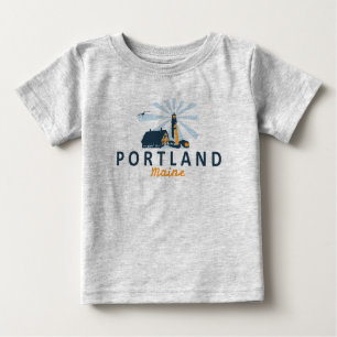 T-shirt Pour Bébé Portland Maine