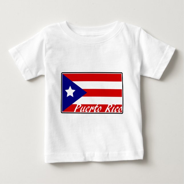 T-shirt Pour Bébé Porto Rico (Devant)