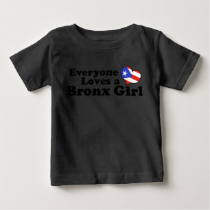 T-shirt Pour Bébé Portoricaine Bronx Girl