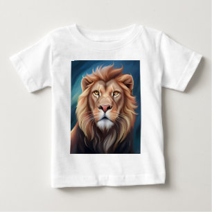 T-shirt Pour Bébé Portrait Art numérique Lion-56556