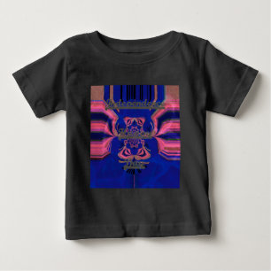 T-shirt Pour Bébé Portrait de Dame Élégante : Une Œuvre d'Art Coloré