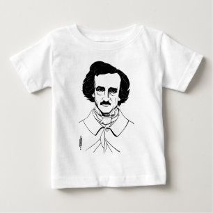 T-shirt Pour Bébé Portrait d'Edgar Allan Poe