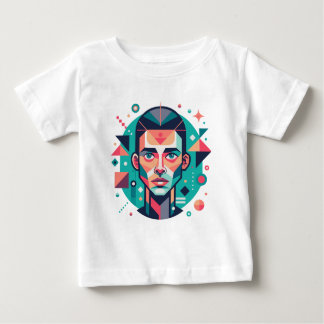 T-shirt Pour Bébé Portrait géométrique