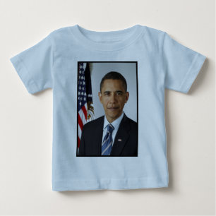T-shirt Pour Bébé Portrait présidentiel de Barack Obama