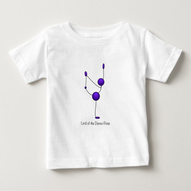 T-shirt Pour Bébé Pose de Yoga - Lord of the Dance Pose (Devant)