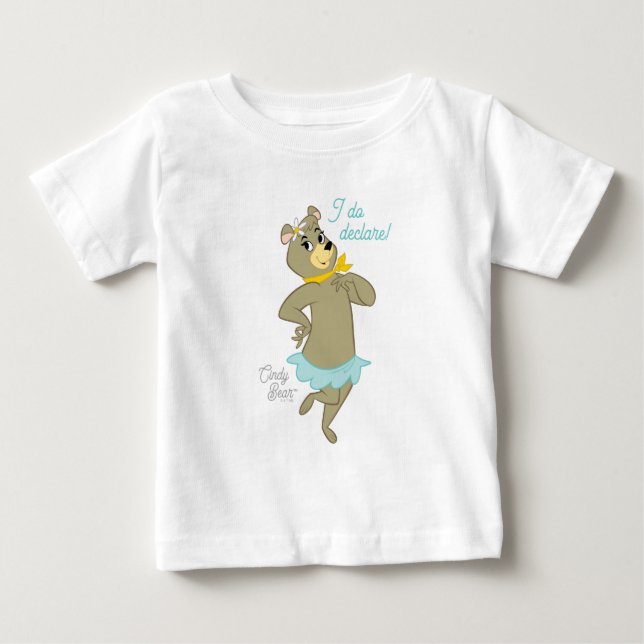 T-shirt Pour Bébé Pose Joueuse de Cindy Bear (Devant)