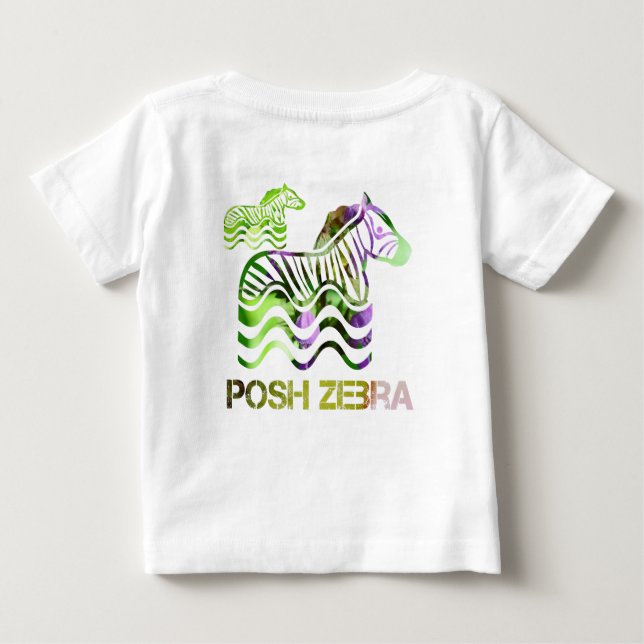 T-shirt Pour Bébé posh zèbre (Dos)