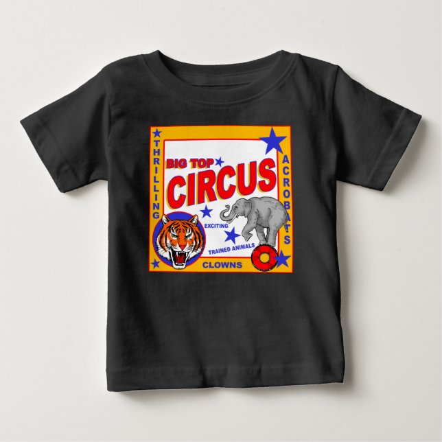 T-shirt Pour Bébé Poster de cirque vintage (Devant)