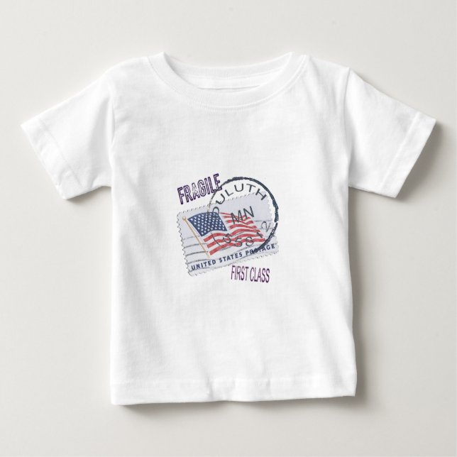 T-shirt Pour Bébé Postmark Duluth 55812 (Devant)