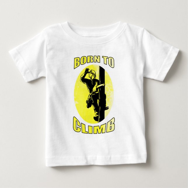 T-shirt Pour Bébé poteau de dépanneur d'électricien de monteur de (Devant)
