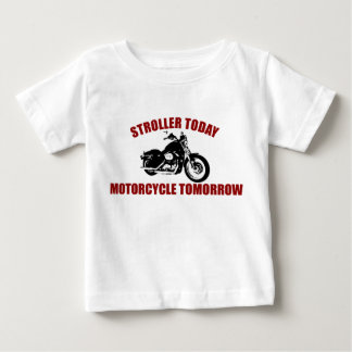 T-shirt Pour Bébé Poudre Aujourd'Hui Motorcycle Demain