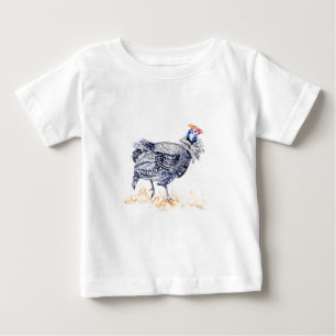 T-shirt Pour Bébé Poule de Guinée