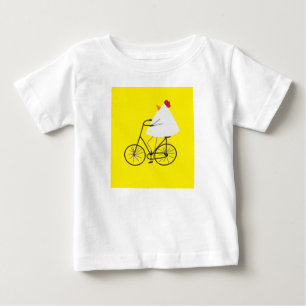 T-shirt Pour Bébé Poule motarde impertinente