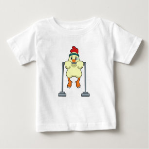 T-shirt Pour Bébé Poulet à la remise en forme