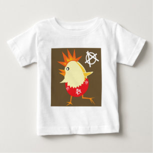 T-shirt Pour Bébé Poulet de roche de Punk