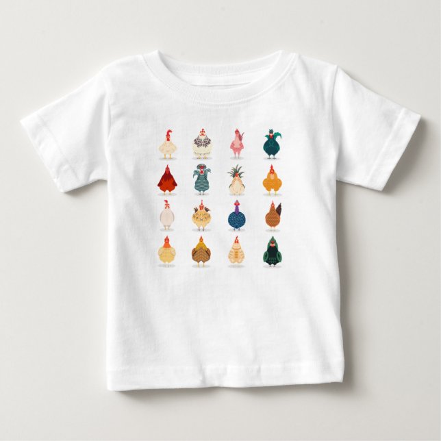 T-shirt Pour Bébé  Poulet mou (Devant)