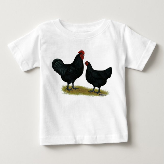 T-shirt Pour Bébé Poulets géants Jersey (Devant)