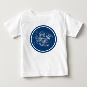 T-shirt Pour Bébé Poulpe avec ancre