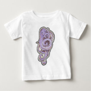 T-shirt Pour Bébé Poulpe timide
