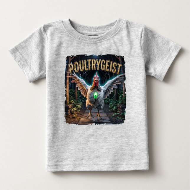 T-shirt Pour Bébé Poultrygeist Photographie Combo Créature Drôle (Devant)