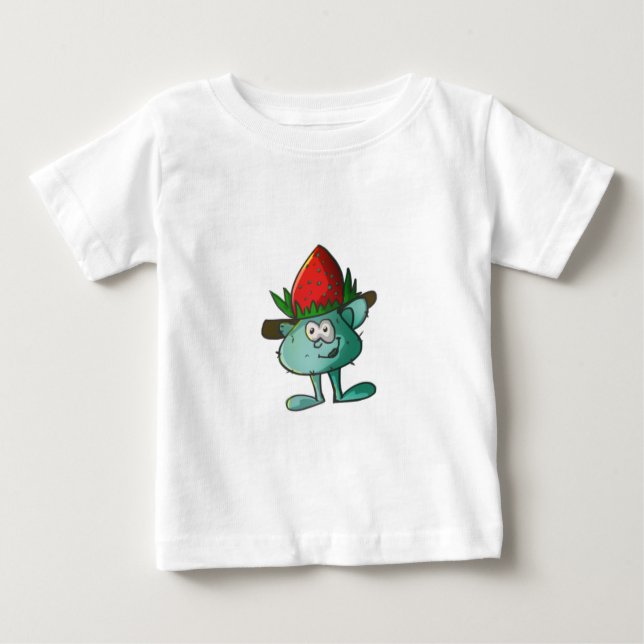 T-shirt Pour Bébé Poupée de fraises (Devant)