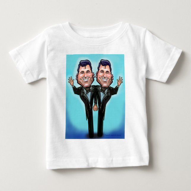 T-shirt Pour Bébé Poupées de gâteau Mariage gay (Devant)