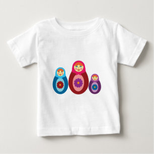T-shirt Pour Bébé Poupées de Matryoshka