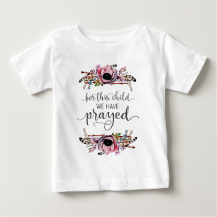 T-shirt Pour Bébé Pour Cet Enfant, Nous Avons Prié Baby Girl Tutu