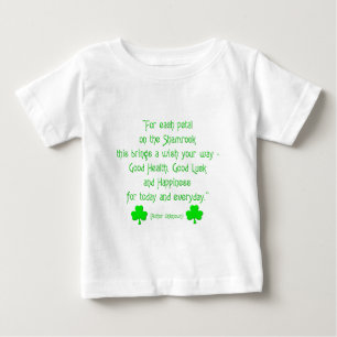 T-shirt Pour Bébé Pour chaque pétale sur le shamrock...