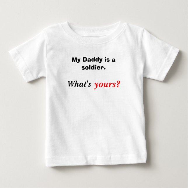 T-shirt Pour Bébé Pour des enfants d'armée (Devant)