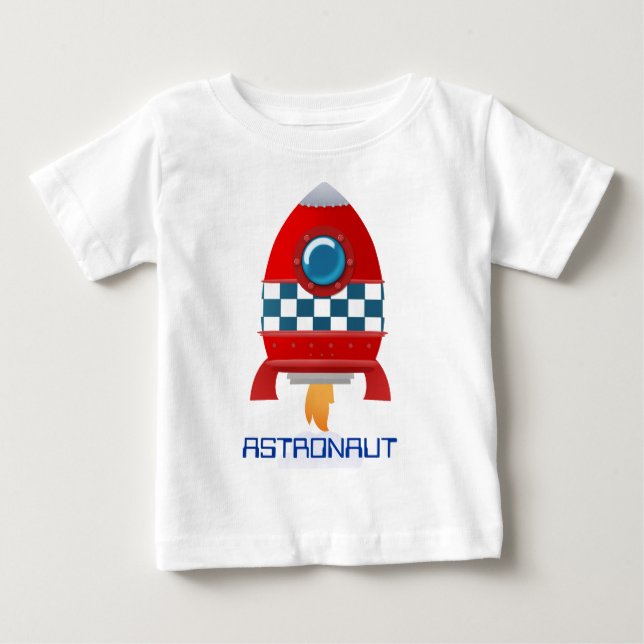 T-shirt pour bébé pour fusée spatiale (Devant)